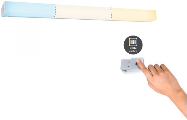 Paulmann No. 78949 HomeSpa LED Spiegelleuchte Luno IP44 Alu 8W WhiteSwitch 2700K