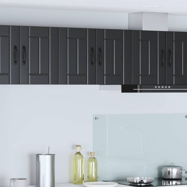 vidaXL Wandschrank LUCCA Schwarz 30 x 31 x 40 cm Holzwerkstoff 884856
