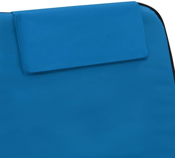 vidaXL Klappbare Strandmatte 2 Stk. Stahl und Stoff Blau 44327 Bild 10