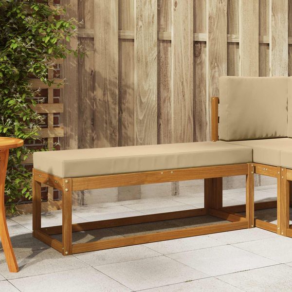 vidaXL Outdoor Hocker Bank Massivholz Akazie Natur 900673