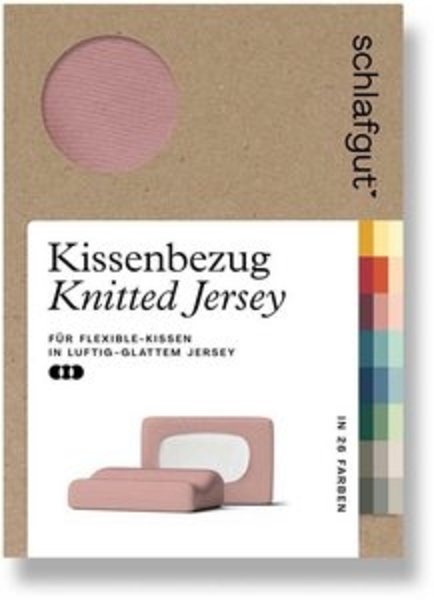 Schlafgut Kissenbezug Pure flexibler Kissenbezug für Nackenstützkissen, (1 Stück), Bio-Baumwolle mit Elasthan, mit Gummizug, bügelfrei Bild 6