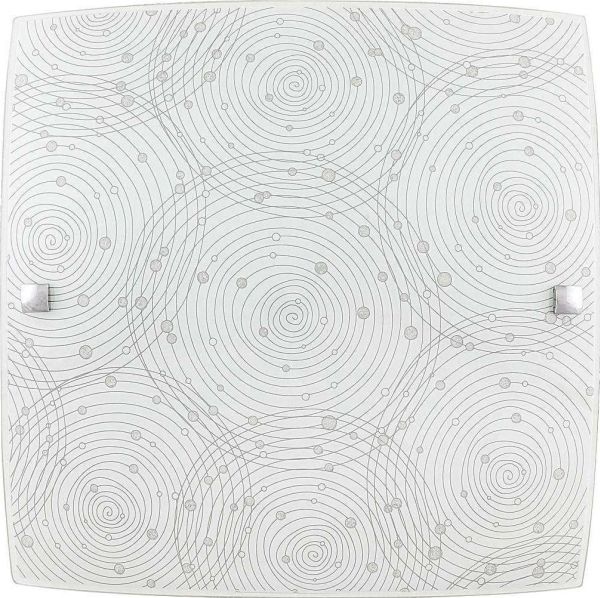 Rabalux Deckenleuchte Plafon ANDRA 3238 quadratisch Glas LED 18W 4000K Chrom/Weiß