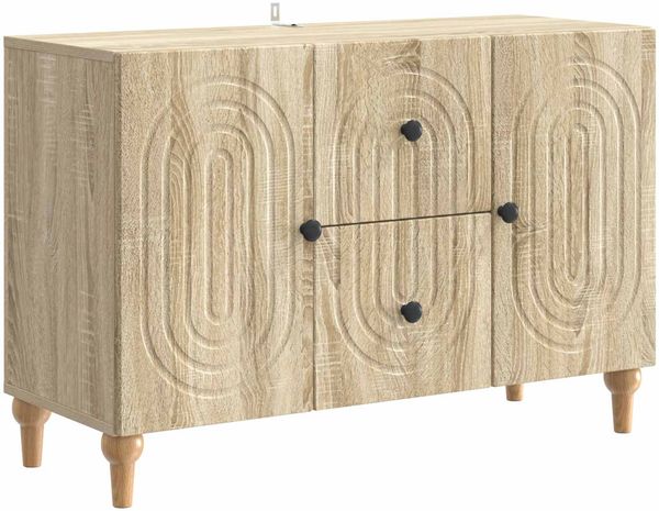 vidaXL TV-Schränk Sonoma-Eiche 89 x 34,5 x 60 cm Holzwerkstoff 894197