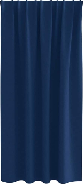 vidaXL Verdunkelungs-Vorhänge mit Ringen 2 pcs Dunkelblau 175 x 140 cm 4107474 Bild 3