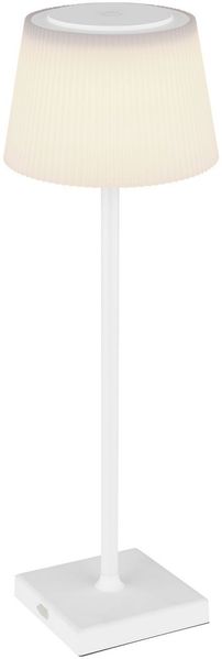 Tischlampe Akku Schreibtischlampe Nachttischlampe Dimmbar Weiß 58434W