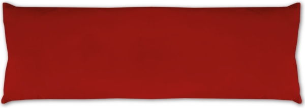 Seitenschläfer Kissenhülle Kissenfüllung Körperkissen, bequem und anschmiegsam in vielen verschiedenen Farben erhältlich (ca. 40x120cm / rot - karminrot)