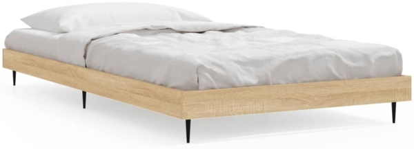 vidaXL Bettgestell ohne Matratze Sonoma-Eiche 90x190 cm Holzwerkstoff 832304
