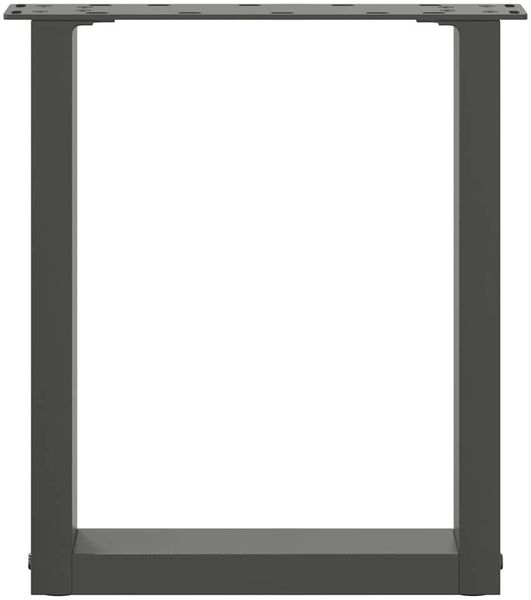 vidaXL Couchtischbeine U-Form 2 Stk. Anthrazit 28x(42-43) cm Stahl 4013150 Bild 5