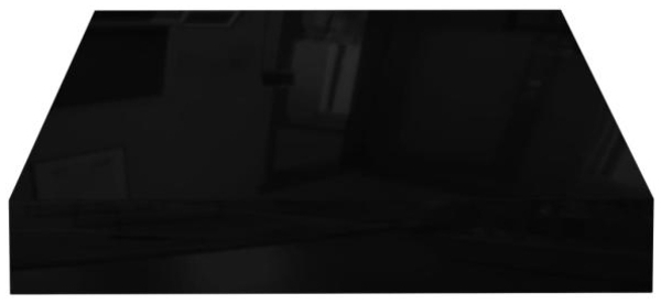 vidaXL Schweberegal Hochglanz-Schwarz 23x23,5x3,8 cm MDF 323760 Bild 4
