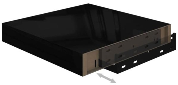 vidaXL Schweberegal Hochglanz-Schwarz 23x23,5x3,8 cm MDF 323760 Bild 9