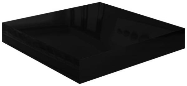 vidaXL Schweberegal Hochglanz-Schwarz 23x23,5x3,8 cm MDF 323760 Bild 1