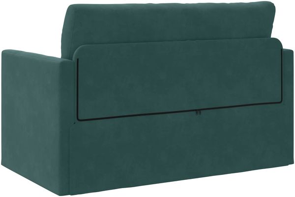 vidaXL Schlafsofa Dunkelgrün 124 x 71 x 78 cm Samt 4106704 Bild 7