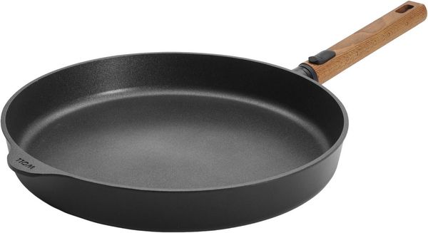 WOLL MADE IN GERMANY Bratpfanne Eco Logic QXR, Aluminiumguss (1-tlg), Abnehmbarer Stiel, Antihaftbeschichtet