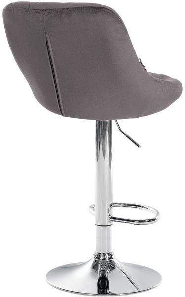 2er Set Barhocker Lazio Samt chrom Bild 6