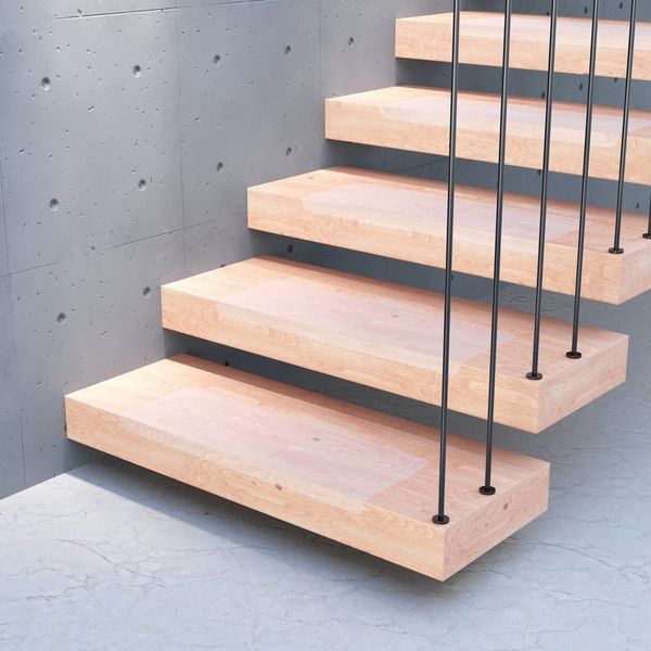 sossai® Stufenmatte Treppenschutz Folie transparent und selbstklebend, Rechteck, 20 x 65 cm, 17St.