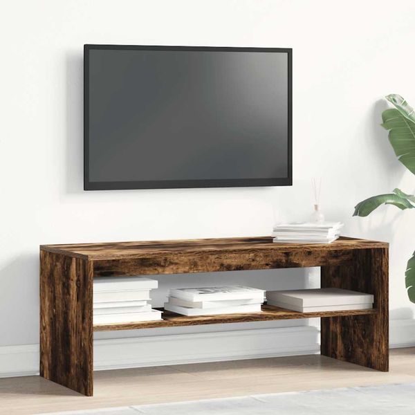 vidaXL TV-Schrank Räuchereiche 100x40x40 cm Holzwerkstoff 859122 Bild 3