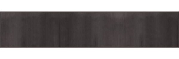 vidaXL Teppich Rechteckig Dunkelbraun 60x300 cm Bambus 376845