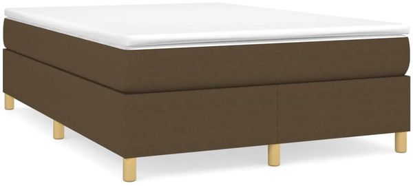 vidaXL Boxspringbettgestell Dunkelbraun 140x200 cm Stoff 3120964 Bild 2