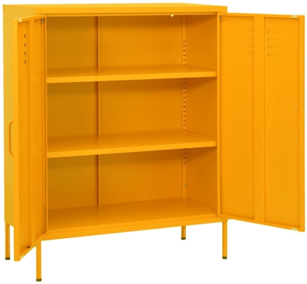 vidaXL Lagerschrank Senfgelb 80 x 35 x 101,5 cm Stahl [336164]