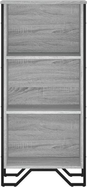 vidaXL Bücherregal Grau Sonoma 50x31x106 cm Holzwerkstoff 848607 Bild 4