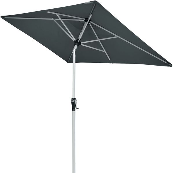 Doppler Active Auto Tilt 210 x 140 cm Sonnenschirm 5 Farben Balkonschirm Mittelmast 457460 840 Anthrazit