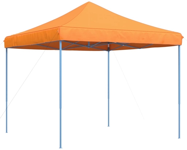 vidaXL Pop-Up Partyzelt, faltbar, Stahl / PE, orange, ohne Seitenteile, 315 x 292 x 292 cm