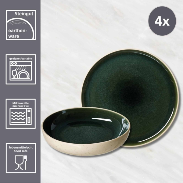 Ritzenhoff & Breker Skog Tafel-Set 8-teilig - Dunkelgrün Bild 2