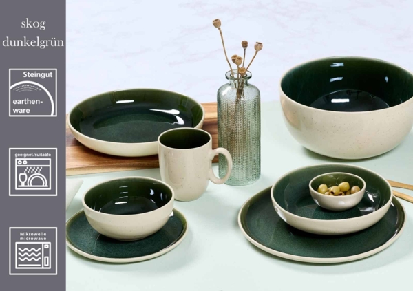 Ritzenhoff & Breker Skog Tafel-Set 8-teilig - Dunkelgrün Bild 3