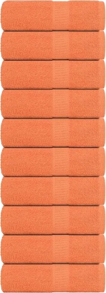 Gästetücher 10 Stk. Orange 30x50 cm 360 g/m² 100% Baumwolle 136901