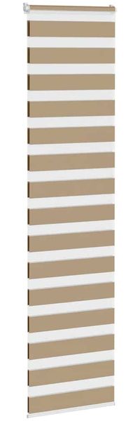 vidaXL Doppelrollo Sandbraun 55x200 cm Stoffbreite 50,9 cm Polyester 4014564 Bild 3
