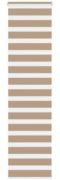 vidaXL Doppelrollo Sandbraun 55x200 cm Stoffbreite 50,9 cm Polyester 4014564