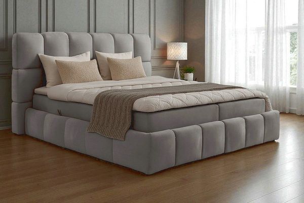 Labett Boxspringbett AURA Bubble Boucle Bett mit Stauraum - 140x200 160x200 180x200 200x200