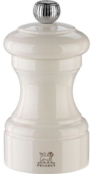 Peugeot Bistro Pfeffermühle 10 cm Elfenbein lackiert Holz