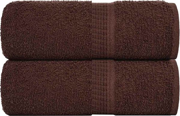 vidaXL Waschtücher FROGN 2 Stk. Braun 30x30 cm 360 g/m² 136752