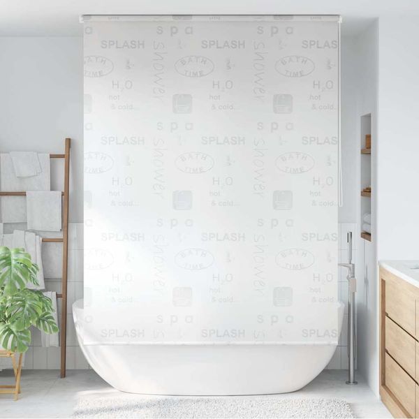vidaXL Duschrollo 140x240 cm Splash-Design 142874