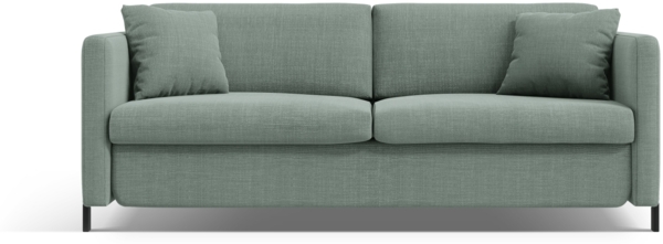Micadoni Schlafsofa Gloria 2-Sitzer Strukturierter Stoff Minze 205x140