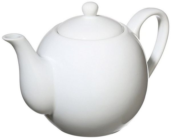 Cilio Teekanne cilio Porzellankanne 750 ml weiß, 0,750 l