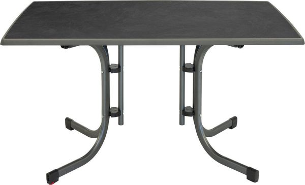 Klapptisch Boulevard 132x72x90cm Stahl anthrazit/schiefer Gartentisch Tisch