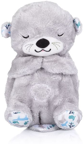 Chipolino Musik Plüschtier Otter, Lichter, Musikspielzeug, Geräusche, Melodien grau