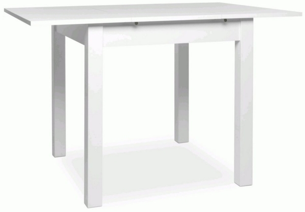 Newroom Esstisch Noa, ausziehbar inkl. 40cm Tischplatte Weiß Küchentisch Speisetisch