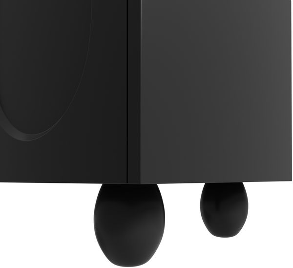 TV-Schrank 180 x 40 x 42 cm in Schwarz, matt, aus PB mit Schubladen und Massivholzbeinen Bild 10