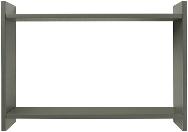 Wandregal >Bamberg< in Grün, MDF - 50x35x14,5cm (BxHxT)