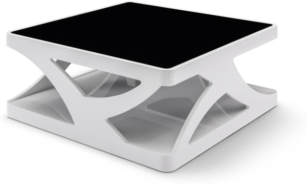 Tisch Couchtisch 90x90 cm Glas und MDF