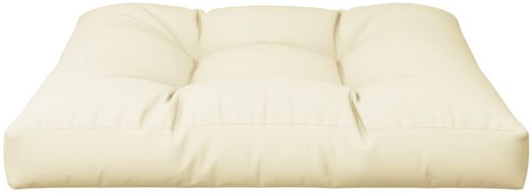 vidaXL Palettenkissen Creme 70x70x12 cm Stoff 360471 Bild 4