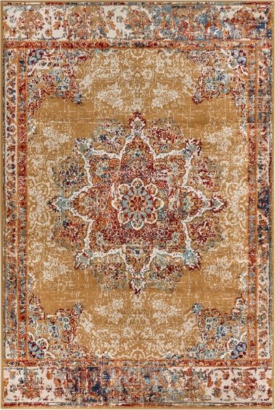 HANSE Home 'Maderno' Teppich, rechteckig, Höhe: 8 mm, Orientalisch, Kurzflor, Gold, 120 x 170 cm (Rechteckig)