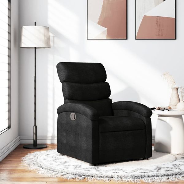 vidaXL Relaxsessel Schwarz Stoff 371691