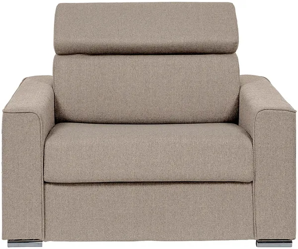 Vente-unique - VIZIR Sessel Stoff Beige - B 95 cm x H 105 cm85 cm x L 127 cm