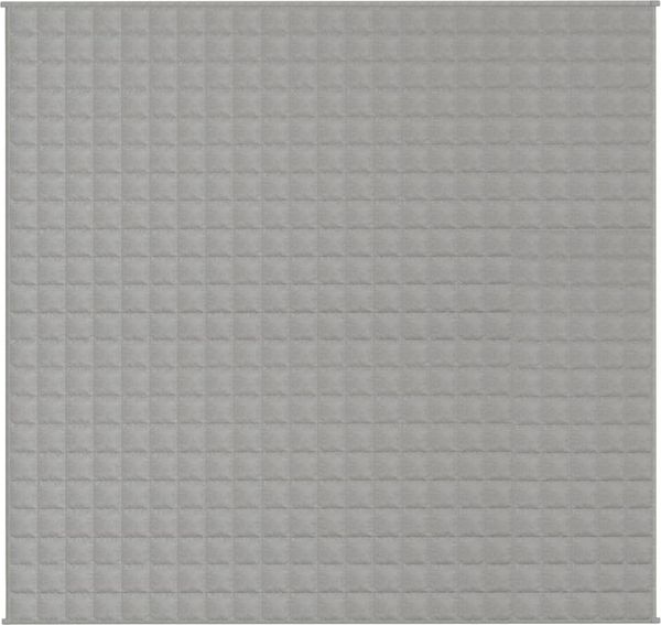 vidaXL Gewichtsdecke Stoff, 1 x Gewichtsdecke, Hellgrau, 220x235 cm, Baumwolle, 15 kg Bild 3