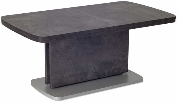 Funktionstisch ausziehbar Catharine 110(145+180) x 63 x 53-72 Wohnzimmertisch Beton 16172