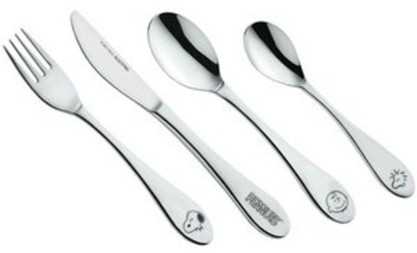 Geda Labels GmbH Kinderbesteck Snoopy Kids (4-tlg), 1 Personen, Edelstahl, Edelstahl poliert Bild 4